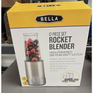 BELLA  Rocket Blender 12-Piece Set NIB